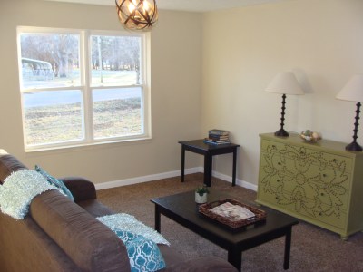 AFTER- Creating a focal point with staging