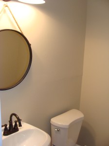 TURNED INTO A HALF BATH AFTER, Giving guests the option to use a bathroom other than the master bathroom, which was the only other bathroom on the first floor. 